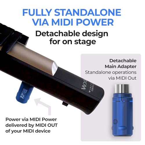 Image of CME WIDI Master Blue Limited Edition Bluetooth MIDI Adapter | 5-pin DIN, Ultra Low 3ms Latency, No Battery, Powered via MIDI Out