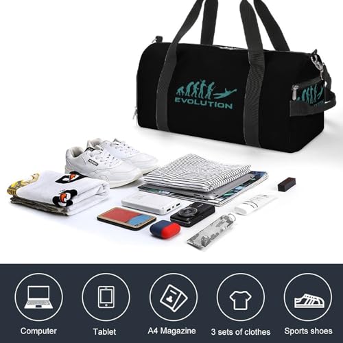 Goalkeeper Soccer Gym Sport Bag Travel Duffel Bags Tote with Shoe Compartment Water Resistant Pouch Unisex4