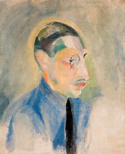 Impresión en lienzo de Robert Delaunay: Retrato de Igor Stravinskij para decoración premium