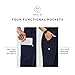 FIGS Kade Cargo Scrub Pants for Women - Navy 2.0, M-Tall