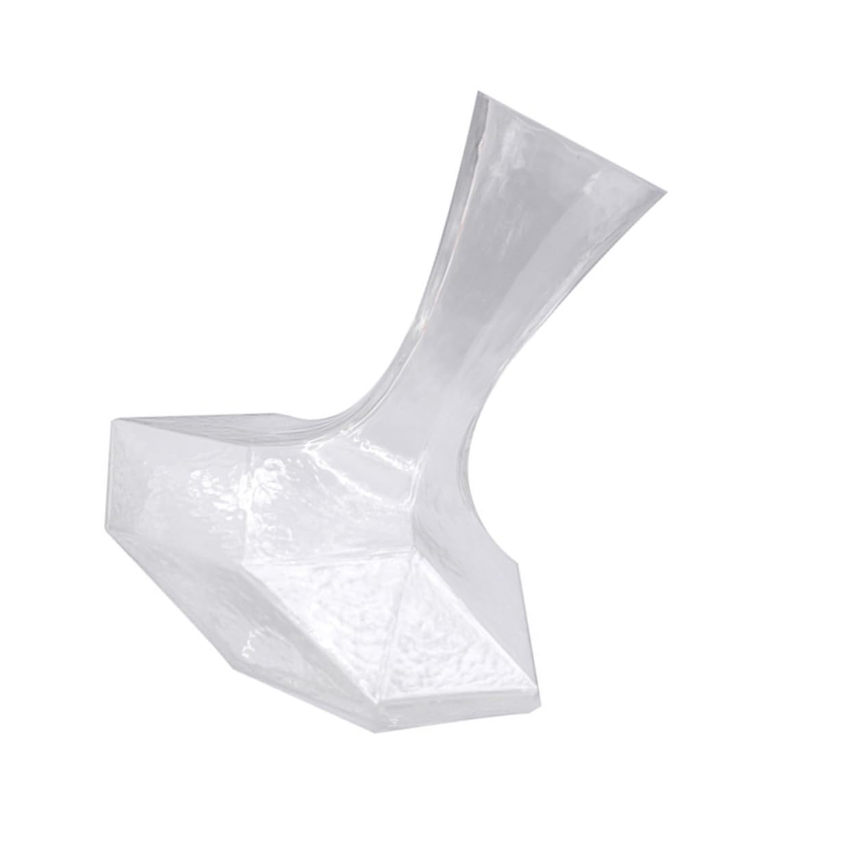 Ipetboom Decanter e Posizionamento Stabile in Vetro Geometrico Semplice Elegante per Conservazione lungo Termine per Vino per Bar e Ristoranti