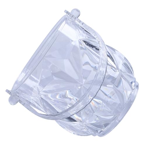 Ipetboom Cubo de Hielo Portátil Transparente Contenedor de Hielo de Acrílico Barril para Almacenar para Casa Bar Karaoke