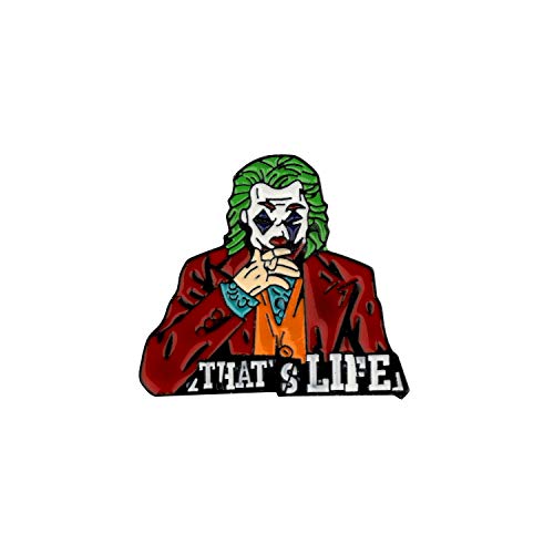 CENWA Joker Hard Enamel Pin Joker Brooch Pin Jewelry (That's Life-joker)