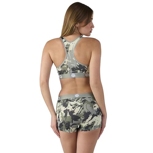 PSD Women's Camo Print Sports Bra - Racerback Sports Bras for Women with Breathable Microfiber Fabric4