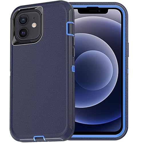 Coque iPhone 12 Mini robuste pour le sport et les chantiers housse antichoc bleue