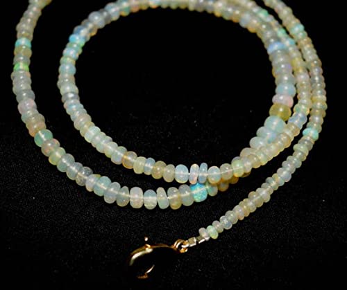 Opale de feu d'Éthiopie naturelle LKBEADS pour collier de perles au quotidien
