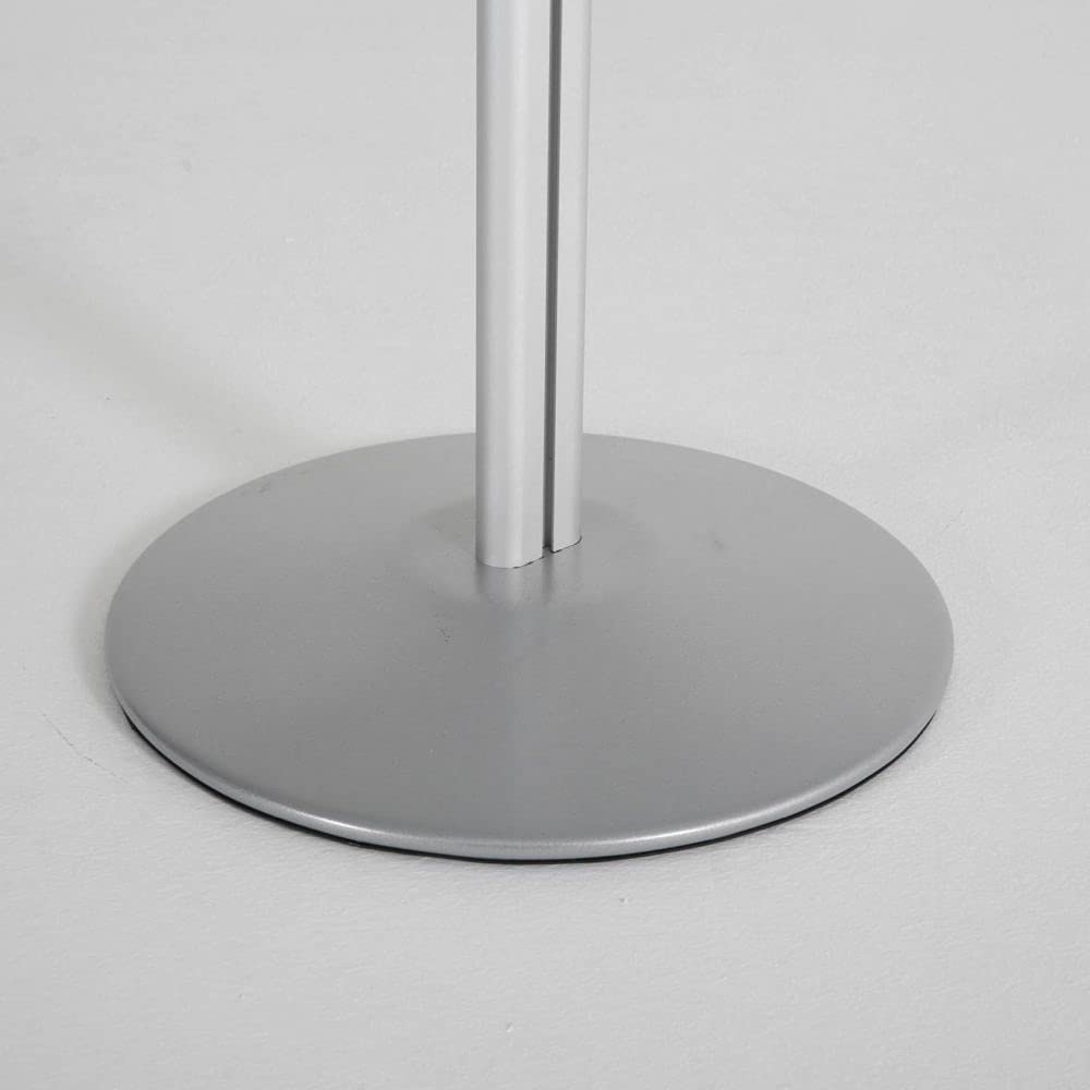 Soporte para carteles, DIN A1/A2, disponible en los colores negro y plateado (plata, DIN A2)
