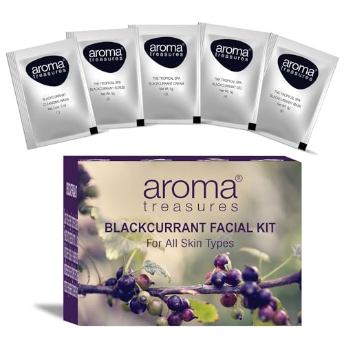 Image of Aroma treasures Blackcurrant Facial Kit for all skin type (One time use kit)