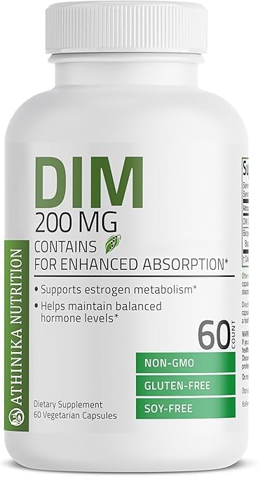 DIM 200 MG Supplement Diindolymethane with BioPerine for Enhanced Absorption, Estrogen Metabolism & Maintains Balanced Hormone Levels, 60 Vegetarian Capsules-image-12