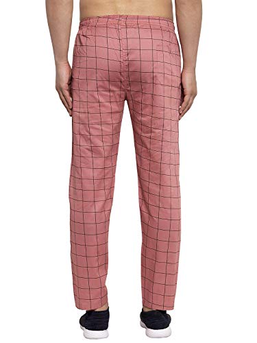 Image of JAINISH Men Checked Tapered Fit Track Pants
