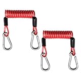 Surfbrett-Seil | robuster Anschluss mit Karabiner – 2-teiliges Kajak-Abschleppseil | für Marine-Flussangeln, Camping, Bootfahren, Outdoor