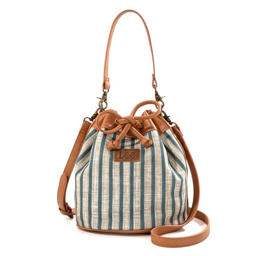 Image of Montana West X Lee Bucket Bag for Women Drawstring Hobo Crossbody Bag with Detachable Straps