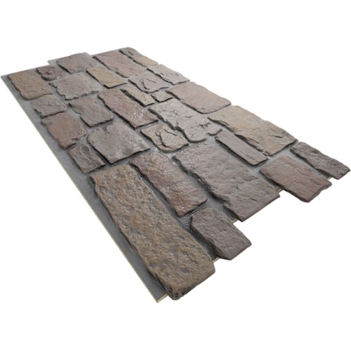 EverStone Cobblestone Faux Stone Panel, 48"W x 23 3/4"H x 1 1/8"D, Grand Canyon Color by Ekena Millwork - Image 6