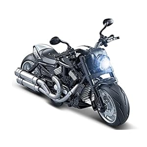Gilumza Pull Back Motorcycles Toy, Moto Gift with Music Lighting, Wolverine Motorcycle Toys for Boys Kids Age 3-12 Year Old (Black)