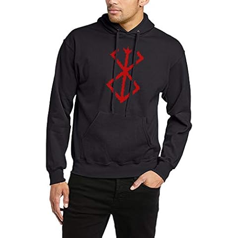 Berserk Hoodie Anime Guts Band Hawk Manga MC (Grey, L) Cover