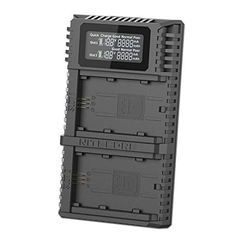Nitecore USN4 Pro NP-FZ100 Dual Slot USB Sony Chargeur LCD