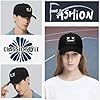 Enwokran Baseball Cap Mens Quirky Bizarre Embroidery Hats Unisex, Hip Hop Trucker Caps Adjustable Mesh Back UPF 50+ UV Protection Summer Sun Hat Sports Cap (Black) #4