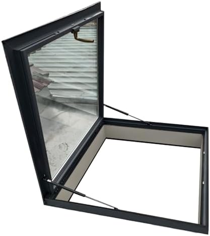 Aluminum Alloy Weatherproof Skylight Window for Roof/Attic - 30x30in (76x76cm) - Durable Daylighting Solution for Residential Access and Ventilation