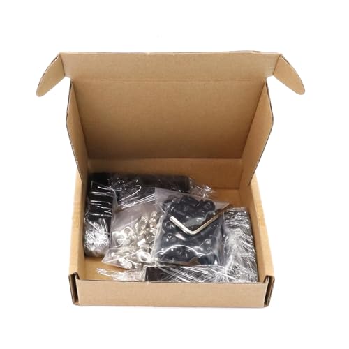 Image of 10 Sets 2020 Series Aluminum Extrusion Profile L Brackets Black Right Angle Joint Plate with M5 T Slot Nuts and Bolts Hardware for 2020 2040 V Slot Extruded Aluminum Connectors Accessories