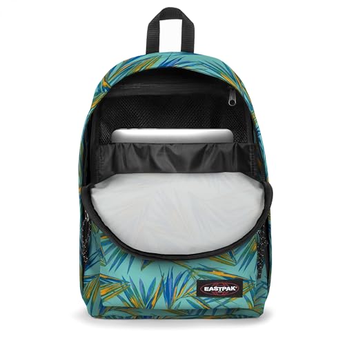 Image of EASTPAK Out Of Office - 31L Backpack with Dual Compartments, 14-inch Laptop Tablet Sleeve, Utility Pocket, Bottle Holder, Brize Palm Aqua