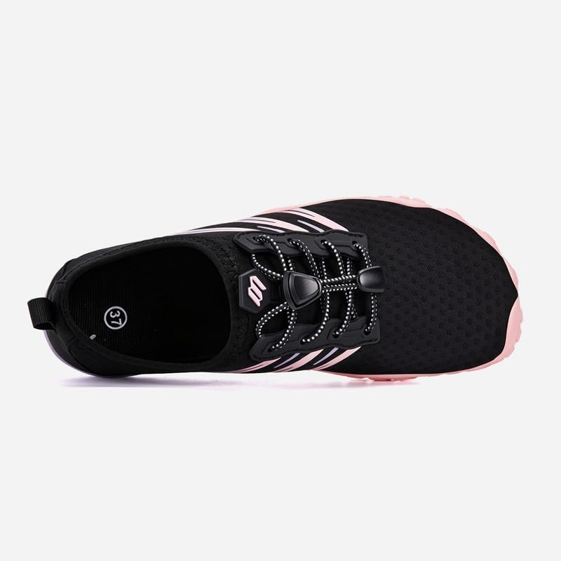 Image of Hike Barefoot Water Shoes for Women Men Footwear, Quick Dry Wide Toe Box Pro Beach Swim Athletic Sports Shoes, Non-Slip Lightweight Aqua Shoe for Pool Hiking Walking Kayaking Diving Surfing