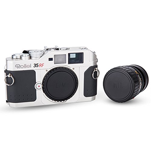 Image of JJC 2-Pack Body Cap & Rear Lens Cap Cover for Leica M Mount Camera and Lens | for Leica M1 M2 M3 M4 M5 M6 M7 M8 M9 M10, Lens Protection Accessories