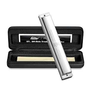 ♫ Sounds Of Nature - Eastar Admiral 24 Holes Tremolo Harmonica is typically designed for harmonica performance and competitions, its timbre, tuning and sound quality are up to the level of the recording studio. ♫Advanced Material - Equipped with phos...
