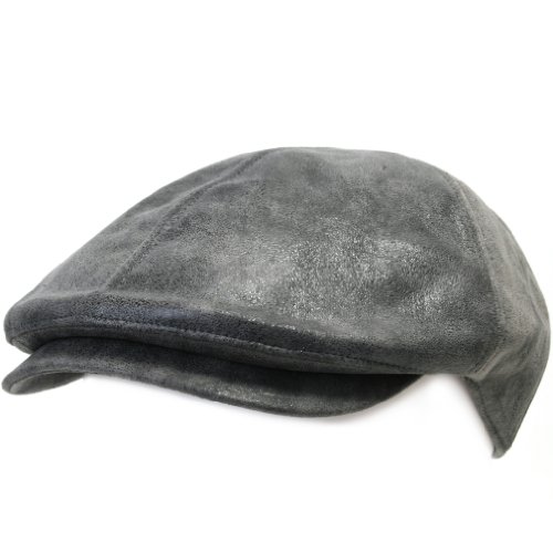 ililily New Men's Flat Cap Vintage Cabbie Hat Gatsby Ivy Caps Irish Hunting Hats Newsboy with Stretch fit - 001-4, Grey,Gray,One Size