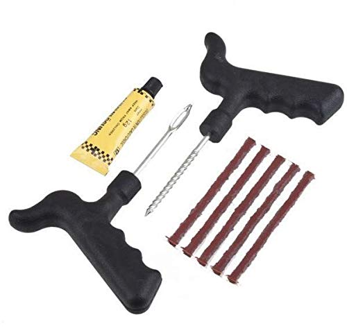 Aleesh Bike CAR Auto Tubeless Tire Tyre Puncture Plug Repair Tool Kit For All Vehicle