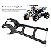 Sunisfa Rear Fork Swing Arm Heavy Duty Steel Alloy Rear Suspension Rocker Arm Swing Frame for ATV with 6 Inches 7 Inches Tires