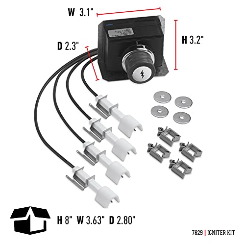 Weber Igniter Kit For 330 Model Genesis Gas Grills, Black #TOP4