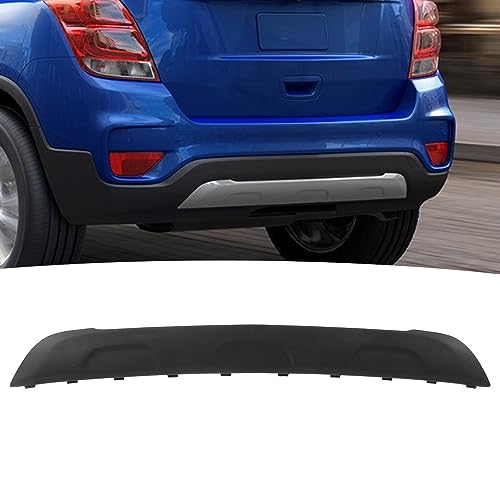 Image of Rear Bumper Skid Plate Lower Valance Panel Replacement for 2016-2022 Trucks (Black)