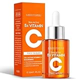 Vitamin C Facial Serum 20% with Hyaluronic Acid & Niacinamide – Anti-Aging Formula to Boost Collagen, Hydrate and Plump Skin, For All Skin Types – 1 Fl Oz