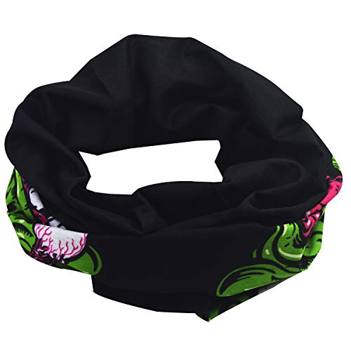 Image of Obacle Skull Face Mask Half for Dust Wind UV Sun Protection Seamless 3D Tube Mask Bandana for Men Women Durable Thin Breathable Skeleton Mask Motorcycle Riding Biker Fishing Cycling Sports Festival