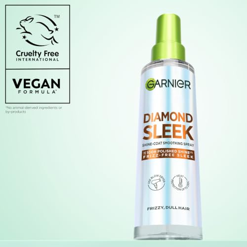 Garnier Diamond Sleek Hair Shine Spray & Heat Protection Spray, 150ml