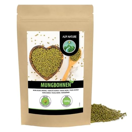 Fagioli mung (1kg), fagioli mung senza additivi, vegan