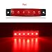 MASO 10 luces laterales de 6 luces LED rojas para camión, remolque,...