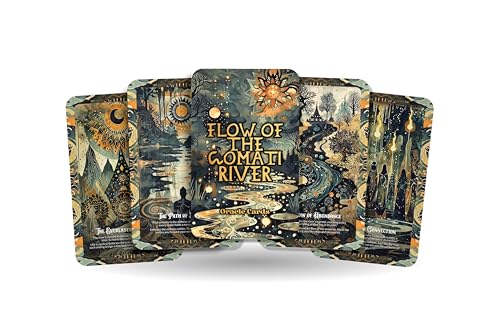 Ibiza Tarot Flow of The Gomati River Oracle Cards – 22 Cards Water Element Deck for Emotional Healing & Transformation