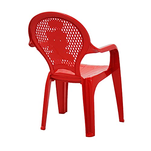 Cadeira Plástica Monobloco com Braços Infantil Estampada Catty Tramontina Vermelha 6 Cadeira Plástica Monobloco com Braços Infantil Estampada Catty Tramontina Vermelha - Imagem 6