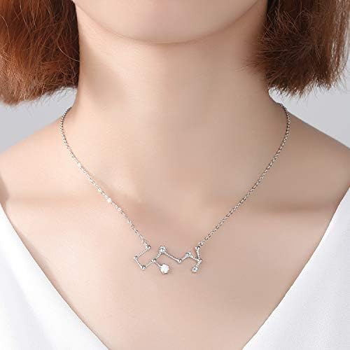 VIKI LYNN 925 Sterling Silver Created Opal Zodiac Necklace - Image 7