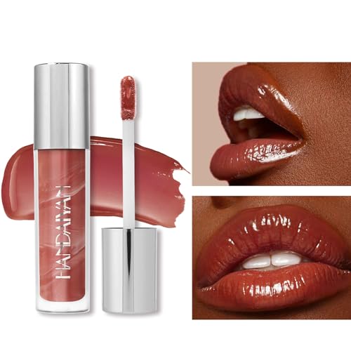 Nude Lip Gloss Hydrating Lip Glaze Velvet Long Lasting Waterproof Non Sticky Pink Lipgloss Marble Lipglaze Colourful Makeup Ladies Gift, Nourishing Lipstick,Moisturising Glossy Lipgloss for Women (03) - Image 4