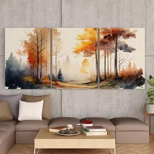 Toile paysage forestier d'automne pour s'évader et s'endormir sereinement