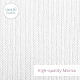 Jersey 100% Cotton Fitted Sheet for 90 x 40 cm Baby Crib Cradle Mattress (White) - Image 6