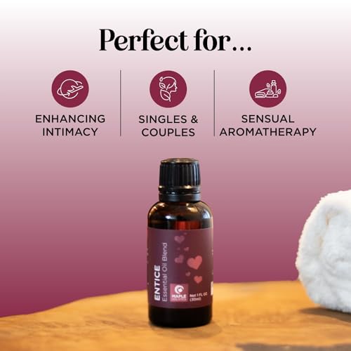 Entice Essential Oil Blend for Diffuser - Passionate Blend of Aromatherapy Oils for Couples with Lavender Palmarosa Clary Sage and Ylang-Ylang Essential Oil - Ignite The Romance Essential Oils Blend - Image 3