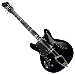 9 VIKING. HAGSTROM Guitare électrique 6 cordes pour gaucher VIKING BLK LH - Les Beatles, Paul McCartney, John Lennon, RIngo Starr, George Harrison