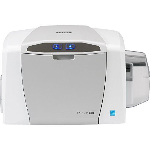 Fargo C50 Single-Side ID Card Printer - Stunning Edge-To-Edge Credentials Vivid Color