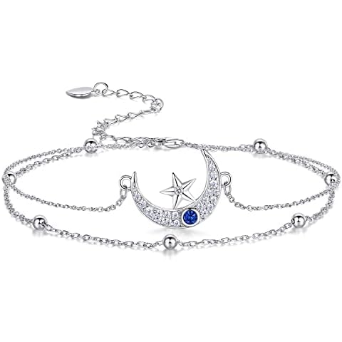 ASHLI JENA Bracelets for Women 925 Sterling Silver Heart Cross Sunflower Infinity Pearls Charm Adjustable Bracelet Jewelry for Her Women Upgrade Cover
