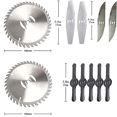 Weed Eater Replacement Blades,Electric Battery Powered Weed Wacker Attachments,Brush Cutter Trimmer Head，3 Kinds Of Adjustable Blades,Garden Trimmer Accessories #TOP1