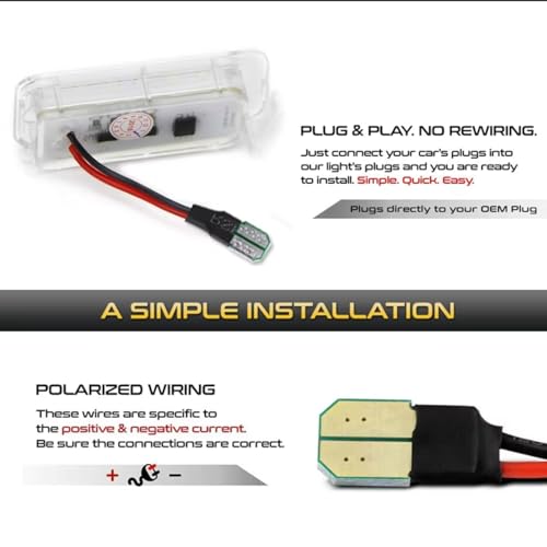 Luz de matrícula antiniebla de 12V para Ford Explorer 5