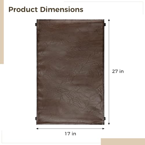 Almohadilla de reposacabezas de 17 x 27 pulgadas en cuero premium 4